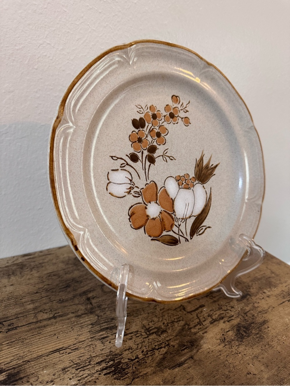 Vintage Baroque Autumn Fair Japan Stoneware Dinner Plate | Heartside - Picture 3 of 9